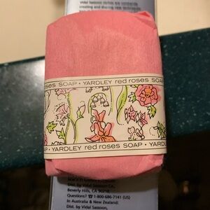 Vintage Yardley Rose soap in original packaging.